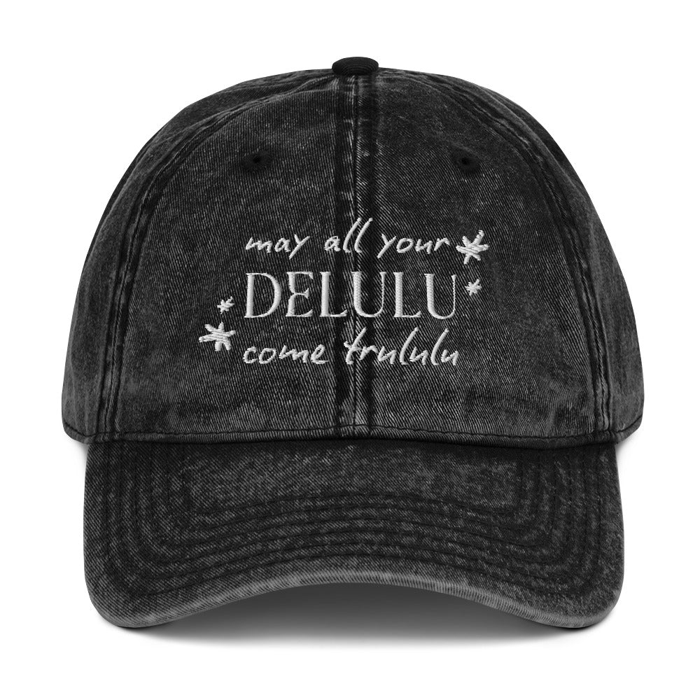 Delulu Vintage Cotton Twill Cap